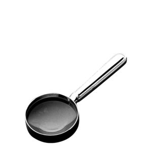 Magnifying glass "Französisch-perl" partial gilding