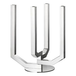 4 arms Articulated Candelabra Stainless Steel  43,9 cm