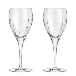 White wine crystal glasses -  Set of 2
