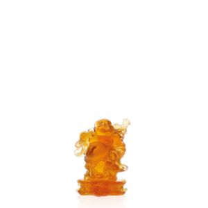 Standing amber Buddha 10,7 cm