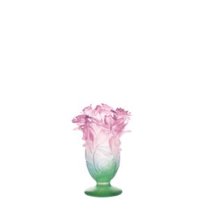 Roses Green and pink vase 17,5 cm