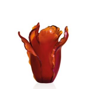Dark amber Tulipe vase 33 cm