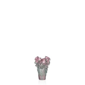 Green & pink mini-vase Rose Passion 7 cm