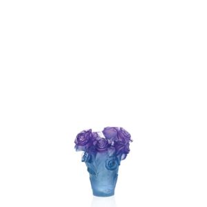 Blue and purple vase Rose Passion 17 cm