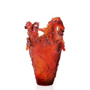 Amber horse magnum vase 50 cm