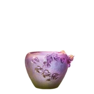 Fantasy Garden Round Purple & Green Vase 27 cm