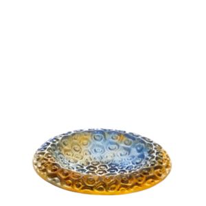 Small night blue amber bowl Coraux 17 cm