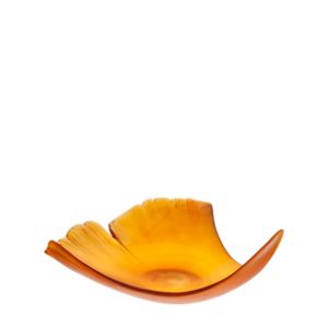 Large amber Ginkgo leaf 34 cm