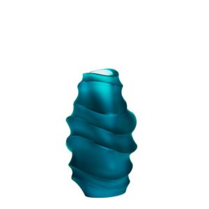 Blue Small Vase Sand by Christian Ghion 13 cm
