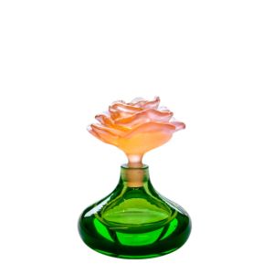 Flacon de Parfum Vert Rose Romance 10,5 cm