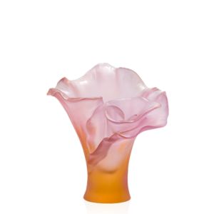 Vase Petit ambre-rose Arum Rose 17,5 cm