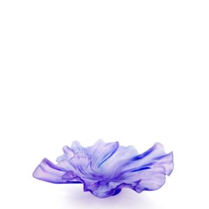 Medium Lilac Pleated Vase Croisiere 32,5 cm