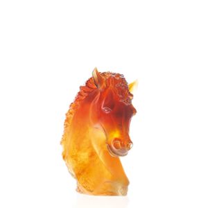 Amber andalousian horse’s head 24 cm