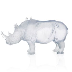 Rhinoceros blanc by Jean-François Leroy 43 cm