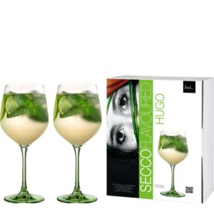 Hugo glass Secco Flavoured green - 2 pieces in gift box