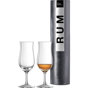 Rum glass Jeunesse - 2 pieces in gift tube with engraving