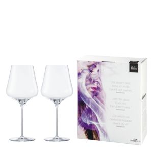 Burgundy glass Sky SENSISPLUS - 2 pieces in gift box
