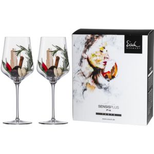 Bordeaux glass Sky SENSISPLUS - 2 pieces in gift box with engraving