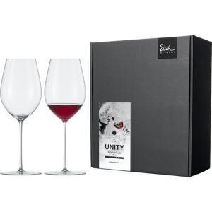 Red wine glasses Unity SENSISPLUS 615 ml - 2 pieces in gift box with engraving