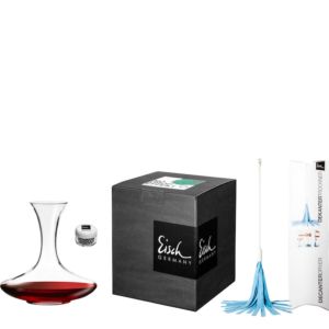 Gift set decanter with cleaning balls and dryer