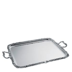 Rectangular serving tray with handles 57 cm