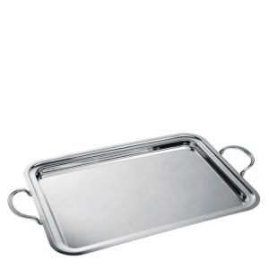 Rectangular serving tray with handles 65 cm