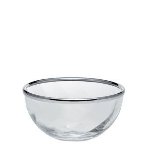 Glass bowl with rim 20 cm