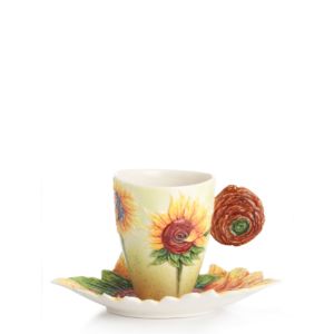 Sunflowers cup/saucer set