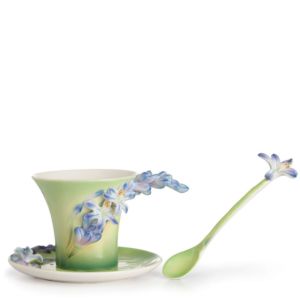 Lily of the Nile cup/saucer/spoon set