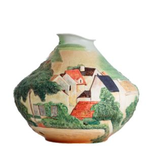 Landscape at Auvers (inspired by Paul Cézanne) vase 29,5 cm