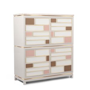 Cabinet Mondrian 3 w/ Brass 140 cm
