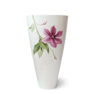 Vase Oval - Clematis, Violett