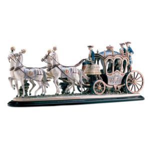 XVIIIth Century Coach Sculpture. Limited Edition