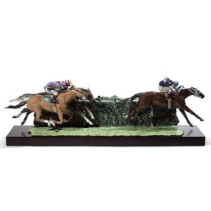 At The DerBy Horses Sculpture. Limited Edition