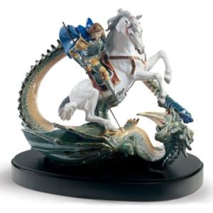 Saint George and The Dragon Sculpture. Limited Edition