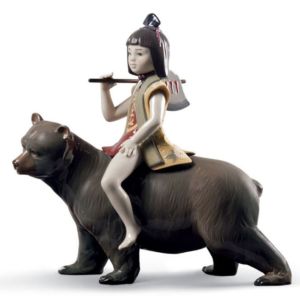 Kintaro und der Bär Figur. Limitierte Auflage