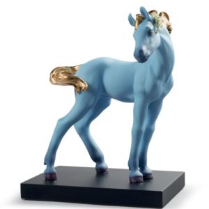 The Horse Figurine. Blue. Limited Edition