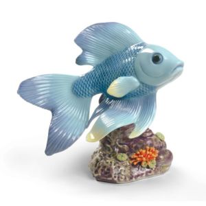 Teich Träumer Fisch Figurine