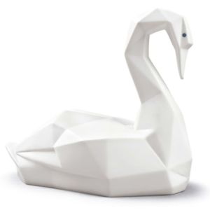 Swan Figurine. Matte White