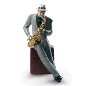 Jazz-Saxophonist Figur
