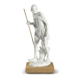 Mahatma Gandhi Figur. Weiß