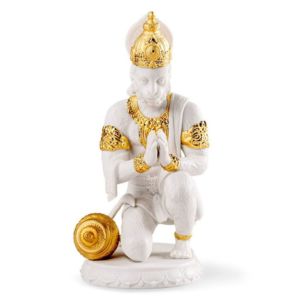 Hanuman Skulptur. Goldglanz