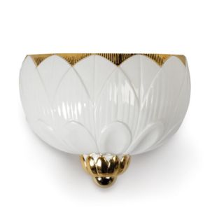 Ivy Seed Wall Sconce. White and Gold. (CE/UK/CCC)