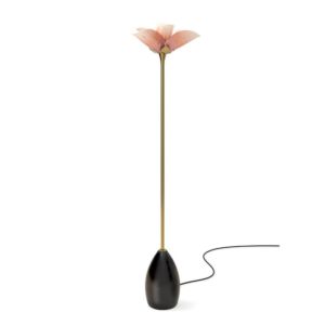 Blossom Floor Lamp. Pink and Golden Luster. (CE)