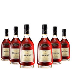 Cognac Hennessy V.S.O.P in Geschenkpackung, Set 6x0,7L