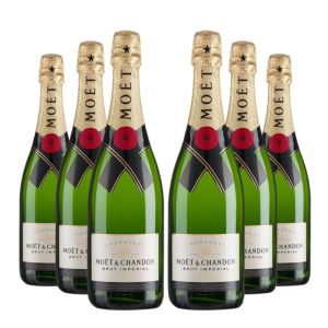 Champagner Moët Impérial in Geschenkpackung, Set 6x0,75L