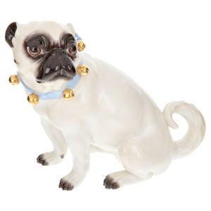 Pug With Bells 18 cm