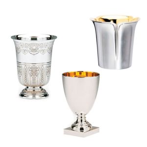 Decorative goblets  Silver Gilded
