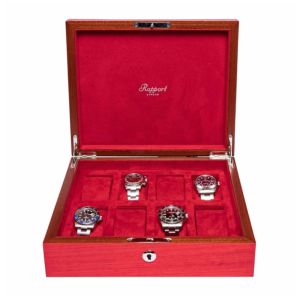 Heritage Chroma Eight Watch Box - Red