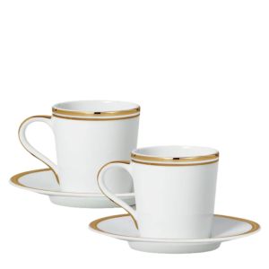 Wilshire espresso cup gift set Gold/White